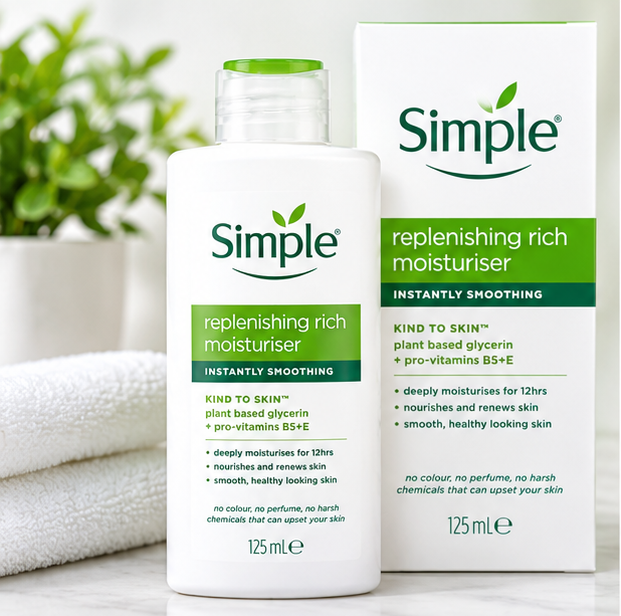 Simple Replenishing Rich Moisturiser – 125ml